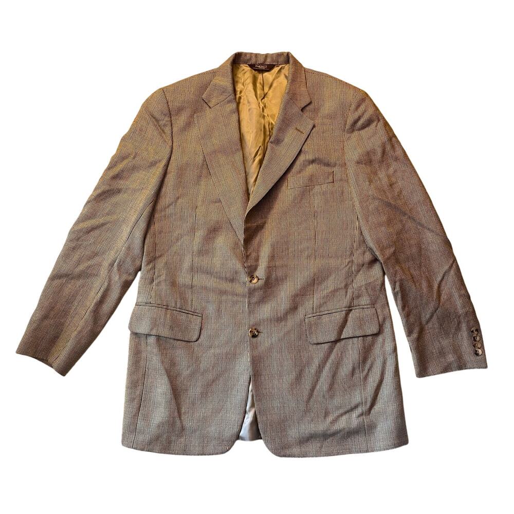 Vintage Paul Stuart Jacket Blazer Size L/XL - Brown/Tan/Multicolor